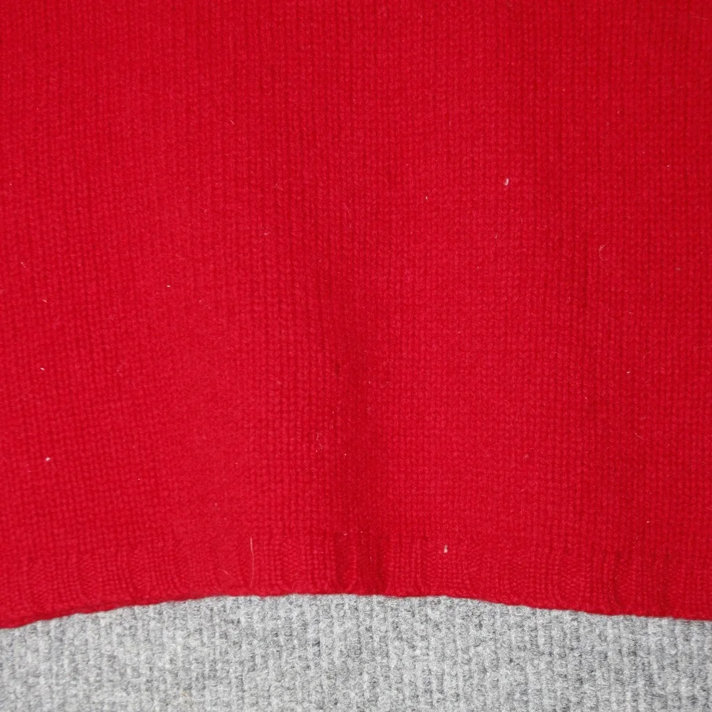 J Crew Sweater Mens M Red Wool Crewneck Pullover Knit‎ Long Sleeve Luxury